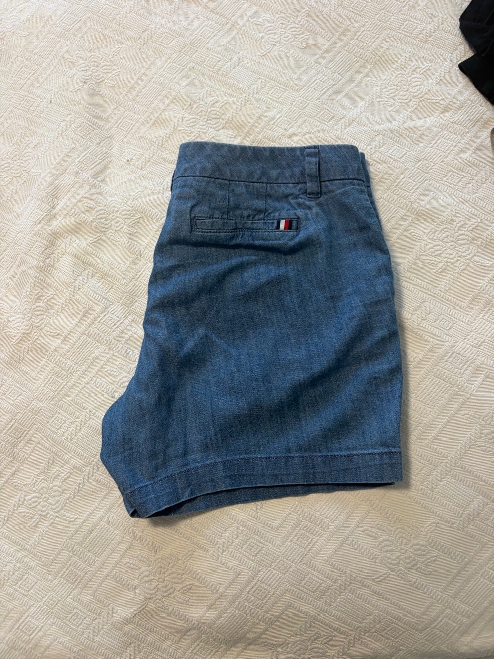Tommy Hilfiger Light Blue Denim-Style Men's Shorts
